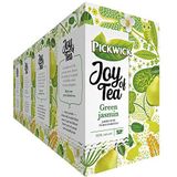 Pickwick Joy Of Tea Green Jasmine Groene Thee met Jasmijn - Goudsbloemblaadjes en Peer (60 Theezakjes - 100% Natuurlijk) - 4 x 15 Zakjes