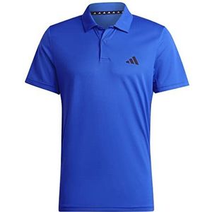 adidas Heren Train Essentials Training Polo Shirt, lucid blue/black, XXL