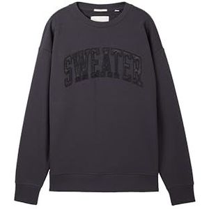 TOM TAILOR Sweatshirt voor jongens, 29476 - Coal Grey, 176 cm