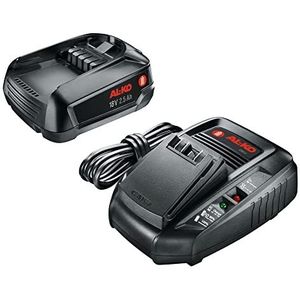 AL-KO Accu-voordeelset, 18 V Bosch Home and Garden compatibel, incl. 1x Li-Ion accu B50 Li (18 V/2,5 Ah) en 1 x oplader C50 Li