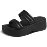 REEF - Lofty Lux Hi - Muiltjes - Zwart - Blokhak - Met Plateau