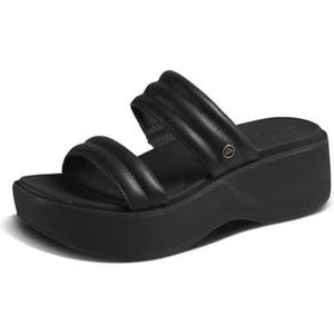 REEF - Lofty Lux Hi - Muiltjes - Zwart - Blokhak - Met Plateau