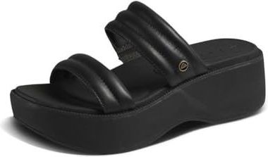 REEF - Lofty Lux Hi - Muiltjes - Zwart - Blokhak - Met Plateau