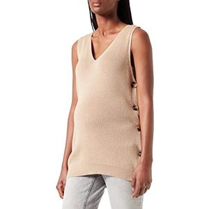 ESPRIT Maternity Dames Sweater Nursing Mouwloze Trui, Licht Taupe - 260, 42