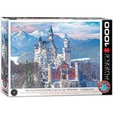 Kasteel Neuschwanstein in de winter 1000-delige puzzel