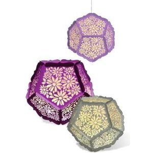 Ursus 57370002 - silhouetballen, bloemen, 3 stuks in verschillende kleuren en maten, inclusief handleiding (mogelijk niet beschikbaar in het Nederlands)