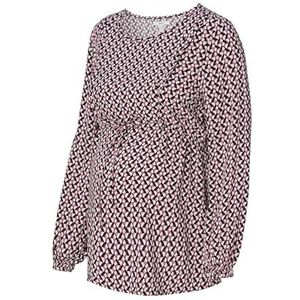 ESPRIT Maternity Blouse voor dames, lange mouwen, allover print, gebroken wit - 103, 42