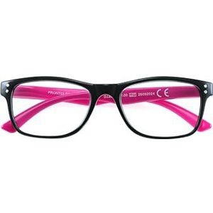 Prontoleggo Leesbril Charme Zwart-Fuchsia +1.00, zwart-fuchsia, 1 Diottria