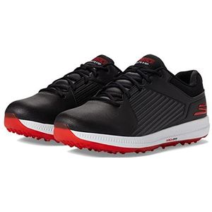 Skechers Men's Elite 5 Arch Fit Waterproof Golf Shoe Sneaker, Black/Red, 11.5