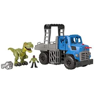 Fisher-Price - Imaginext - Jurassic World 3 - Speelgoedwagen dinosaurus ontsnappen - Actiefiguren met auto speelgoed en accessoires - Vanaf 3 jaar - GVV50