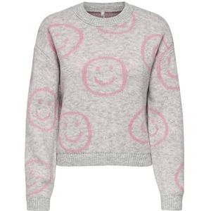 Onlhappie Ls Pullover KNT, lichtgrijs gem., XS