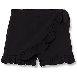 ONLY Meisjes Kogmette Wrap Skort WVN Noos broekrok, zwart, 128