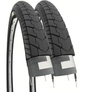 2 banden 24 x 1,75 (47-507) zwart rubber fiets stadsfiets kinderen Holland