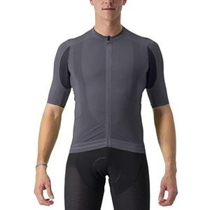 CASTELLI Superlicht 3-jersey fietsshirt voor heren (1 stuk), grijs (Dark Gray), XL