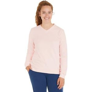 loud + proud Dames sweatstructuurpatroon, biologisch katoen en GOTS-gecertificeerd, rosé, 40