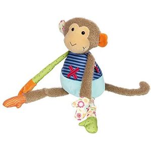 SIGIKID 42836 Knuffeldier, aap, patchwork, knuffeldier om te spelen en te knuffelen, van zachte materiaalmix, voor baby's en kinderen, jongens en meisjes van 0 maanden tot 8 jaar, meerkleurig, 41 cm