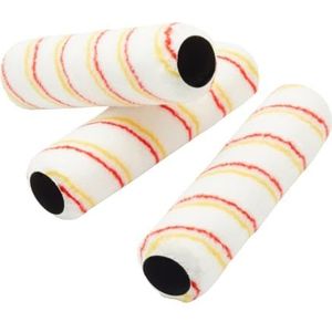 Fit For The Job 3 verfrollers 225 mm met gemiddelde poolhoogte voor verven met emulsieverf - rollerhoes voor het verven van muren en plafonds en andere gladde en semi-gladde oppervlakken