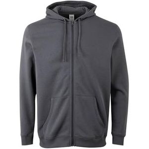 Mukua SF270U Sweatshirt met ritssluiting en capuchon, uniseks, donkergrijs, maat 3XL, Donkergrijs, 3XL