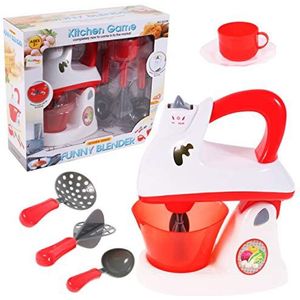 MalPlay Mixer voor kinderen, keukenspeelgoed, rollenspeelgoed, keukenapparaat voor speelkeuken, licht en geluid, voor jongens en meisjes vanaf 3 jaar