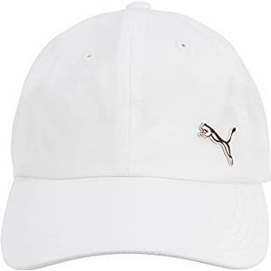 PUMA Evercat Opaal baseballcap, verstelbaar, wit/goud, eenheidsmaat voor dames