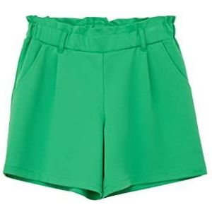 s.Oliver Junior Girl's Short in paperbag-stijl, groen, 152, groen, 152 cm