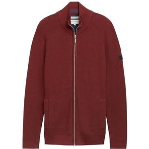 TOM TAILOR Heren gebreide jas, 35676 - bordeauxrood melange, M