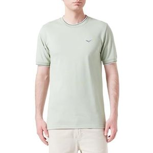 T-shirt in piqué-kwaliteit, green tea, XL