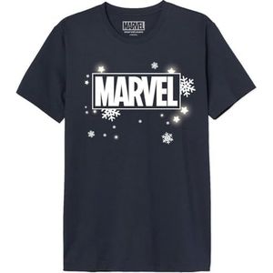 Marvel T-shirt heren, Marine., S