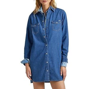 Pepe Jeans Maya Rok voor dames, Blauw (Denim), S