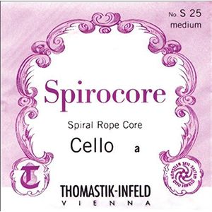 Thomastik enkele snaar voor Cello 4/4 Spirocore - G-saite spiraalkern, zilver omspan, zacht