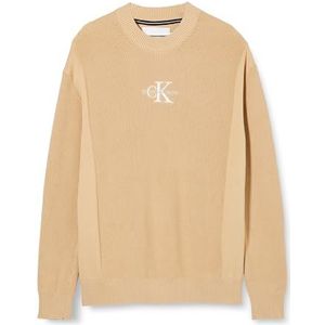 Calvin Klein Jeans Heren Monologo Truien Truien Truien, Warm zand, M