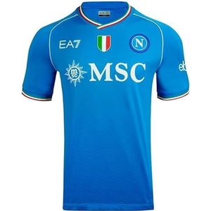 SSC NAPOLI Race-shirt, EA7, driekleurig wapen, technische stof, Dry Touch, 2023/2024