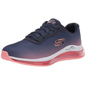 Skechers SKECH-AIR ELEMENT 2.0, lage sneakers voor dames, blauw (navy mesh/felroze rand nvhp), 4 UK (37 EU)