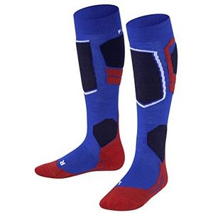 FALKE Uniseks-kind Skisokken SK4 Advanced K KH Wol Functioneel material Warm dun 1 Paar, Blauw (Olympic 6940), 31-34