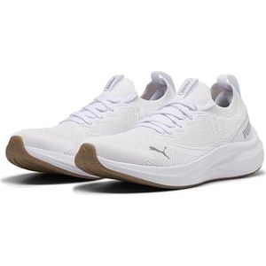 Puma - White-Silver - Hardloopschoenen - Textiel - Vetersluiting