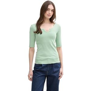 Shirt - Effen - Jersey - Slanke Pasvorm - Halve Mouw - Normale Lengte