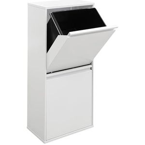 ARREGUI - Basic CR401-B2 - Recyclingcontainer - Wit - 2 Compartimenten 2x23L