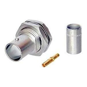 NEUTRIK NBNB75GLP9 BNC 75 Ohm socket, serie Cable Jack paneel, stekker met aarding, 6,3 mm