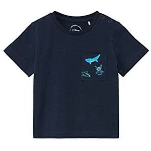 s.Oliver T-shirt, korte mouwen T-shirt, Unisex Kind Korte mouw, Blauw, 62