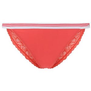 Pepe Jeans Dames kanten bikini-stijl ondergoed, Rood (Rood), M