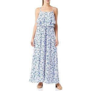 Sookie Dames maxi-jurk met bloemenprint 19222815-SO01, blauw wit, S, Maxi-jurk met bloemenprint, S