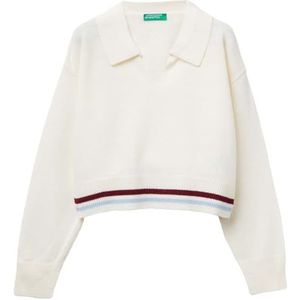 United Colors of Benetton Poloshirt M/L, Wit, 130 cm