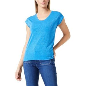 PIECES Dames Pcbillo Tee Lurex Stripes Noos T-shirt, French Blue/Detail: Multi Lurex, L