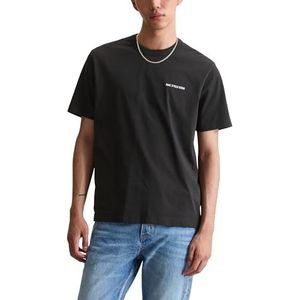 Marc O'Polo - DENIM - T-shirt - Donkerroze / Zwart / Wit