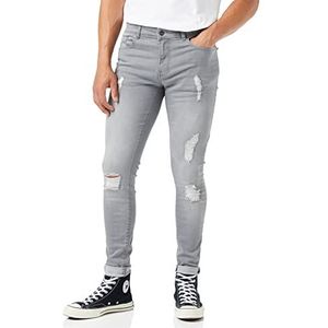Enzo Skinny jeans voor heren, Grijs (Grijs Grijs), 34W / 32L