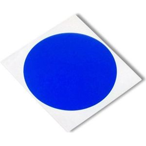 TapeCase 8901 CIRCLE-1.250""-500 blauwe polyester/siliconen plakband, omgevormd van 3M 8901, cirkels, 400 graden F, 3,8 cm lang, 4,8 cm breed, 500 stuks
