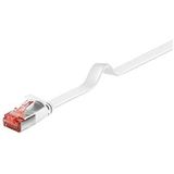 Goobay 94918"" Cat 6"" platte patchkabel, U/FTP, 3m wit/zwart