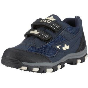 LICO Robby V 360108, Jongens Klassieke lage schoenen, blauw, (marine-zwart-beige), Blau, 35 EU