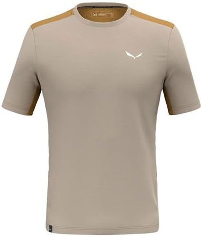 Salewa - Puez Hyb Dry T-shirt - Korte Mouwen - Blauw - Polykatoen