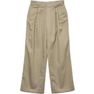 Tailored Broek - High Waist - Flared Fit - Zwart - Katoen